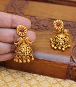 Designer matte finish earrings