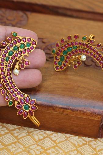 Designer matte finish earrings