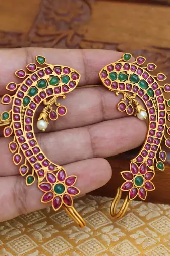 Designer matte finish earrings