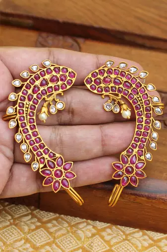 Designer matte finish earrings
