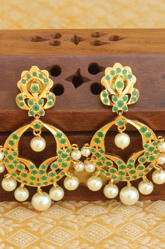 Designer gold plated earrings