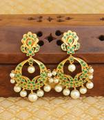 Designer gold plated earrings