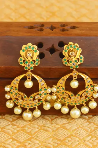 Designer gold plated earrings