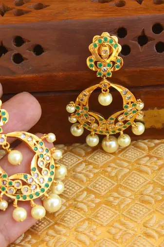 Designer gold plated earrings