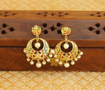 Designer gold plated earrings 1