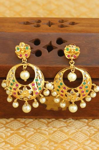 Designer gold plated earrings