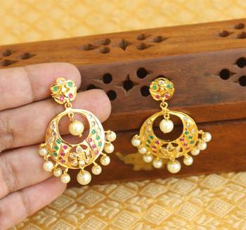 Designer gold plated earrings 2