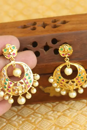 Designer gold plated earrings