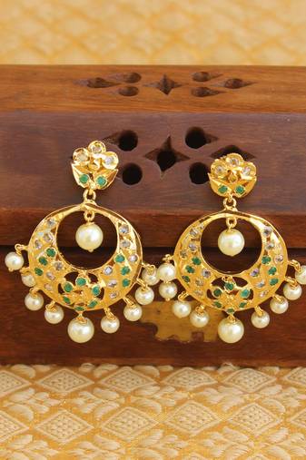 Designer gold plated earrings