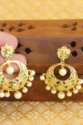 Designer gold plated earrings