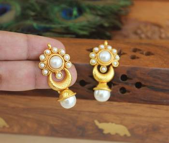 Designer gold plated earrings 2