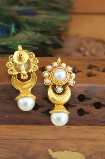 Designer gold plated earrings