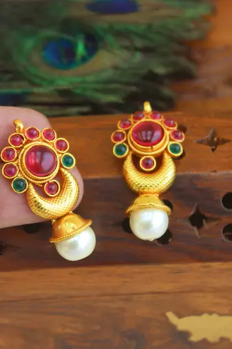 Designer gold plated earrings