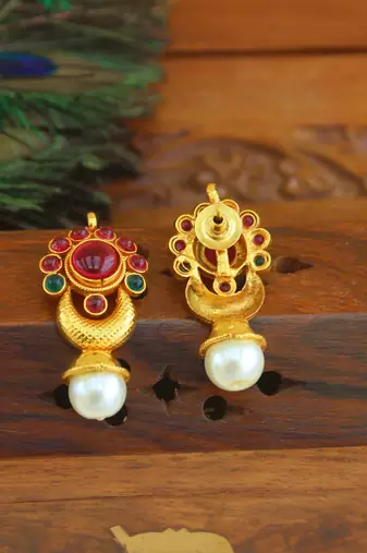 Designer gold plated earrings