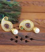 Designer gold plated mango earrings