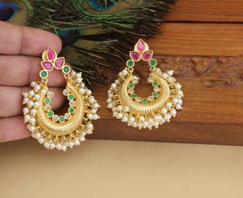 Designer gold plated earrings 2