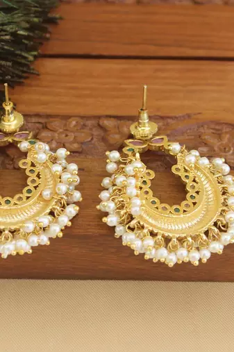 Designer gold plated earrings