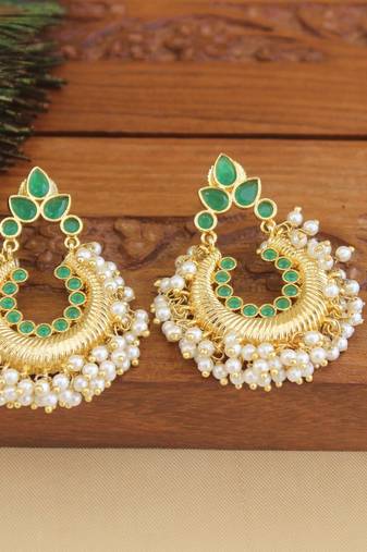 Designer gold plated earrings