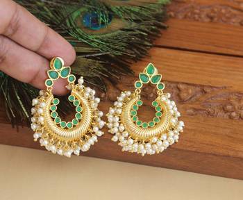 Designer gold plated earrings 2