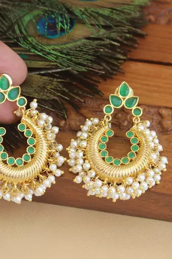 Designer gold plated earrings