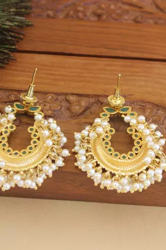 Designer gold plated earrings