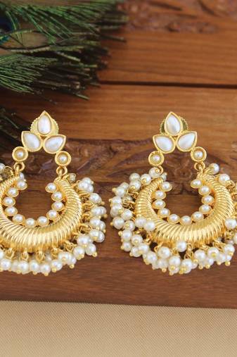 Designer gold plated earrings
