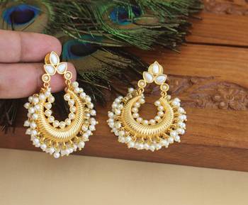 Designer gold plated earrings 2
