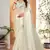 Embellished Chinon Chiffon Saree In Off White With Matching Blouse Piece
