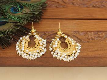 Designer gold plated earrings 3