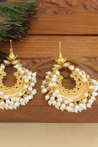 Designer gold plated earrings