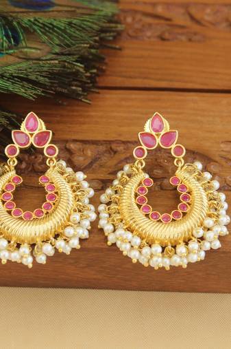 Designer gold plated earrings