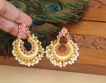 Designer gold plated earrings 2