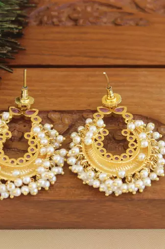 Designer gold plated earrings