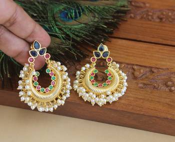 Designer gold plated earrings 2