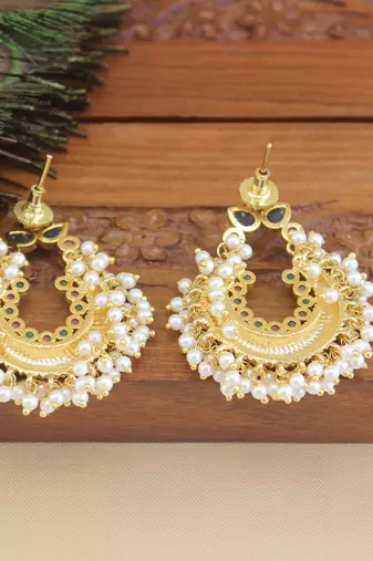 Designer gold plated earrings