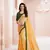 Yellow Silk Stone Work Saree With Lace Border & Rich Pallu With Banglori Blouse And Saree For Women 