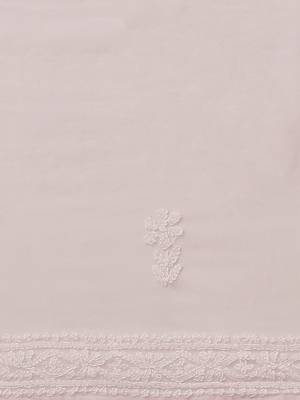 ADA Hand Embroidered Pink Faux Georgette Women Saree With Blouse - A204502 3