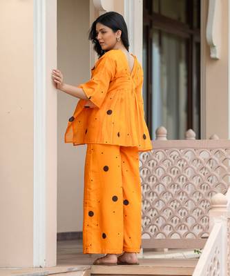 Sunshine polka kaftan coord set 5