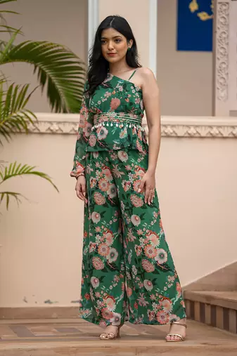 Green lily coord set