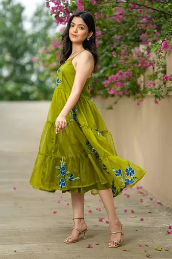 Heena handpainted dress