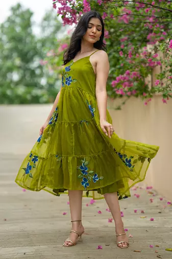 Heena handpainted dress