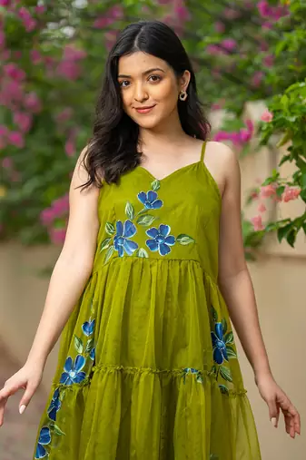 Heena handpainted dress
