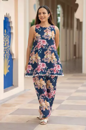 Blue florenza kurta set