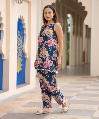 Blue florenza kurta set 3