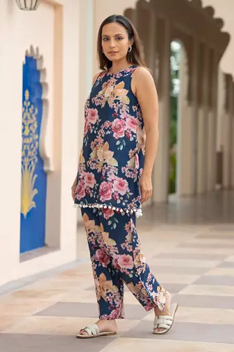 Blue florenza kurta set