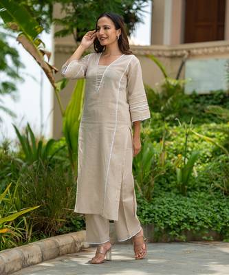 Classic grey kurta set 2