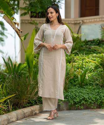 Classic grey kurta set 3