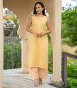 Mango yellow kurta set