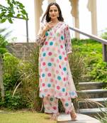 Retro polka kurta set