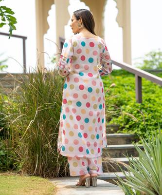 Retro polka kurta set 5